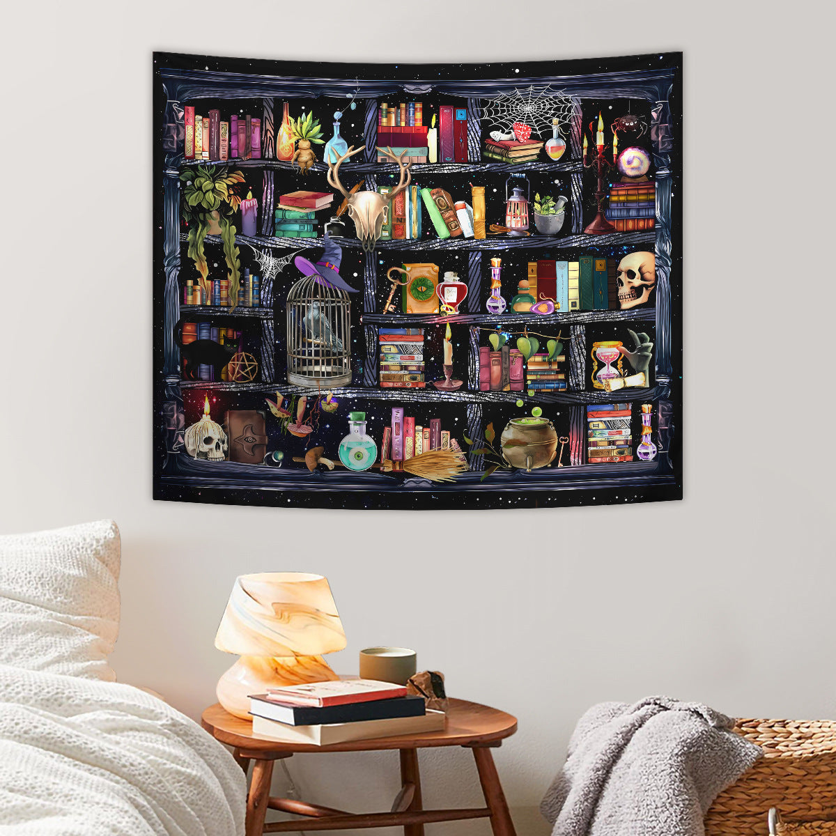 Avtoit | Skeleton Horror Halloween Tapestry