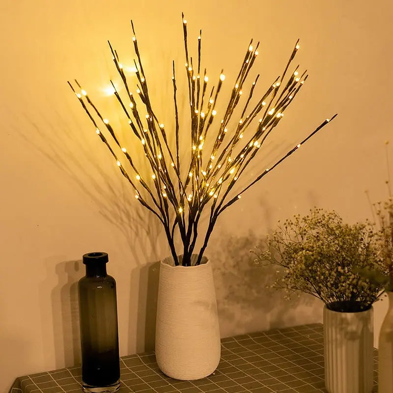 Avtoit | Battery-operated adjustable LED branch decoration string lights