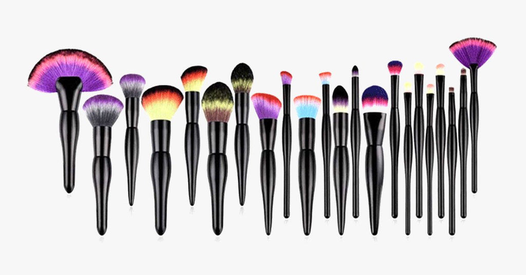 Avtoit | Midnight Rainbow Makeup Brush Set of 22 - Add a splash of color to your vanity