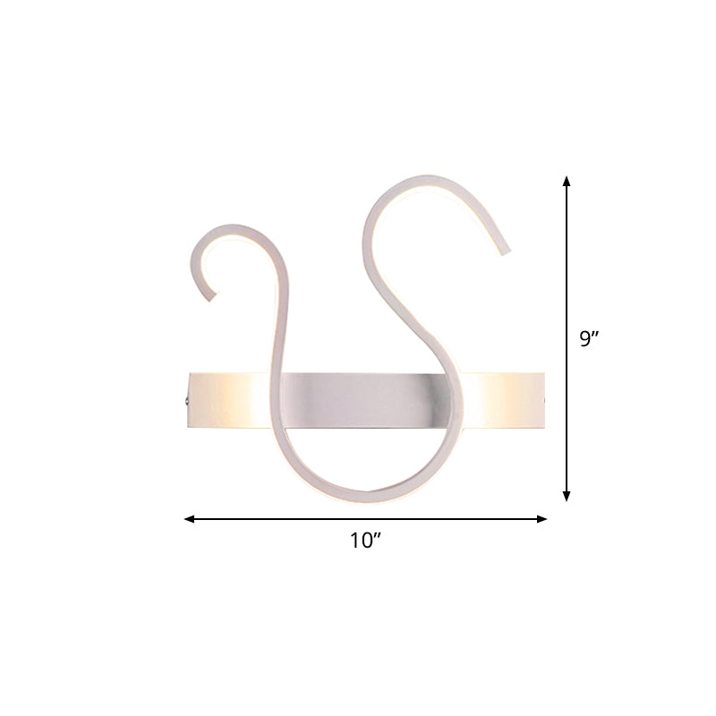 Avtoit | Swirl Wall Light Minimalism Acrylic Living Room LED Wall Lamp in Warm/White Light