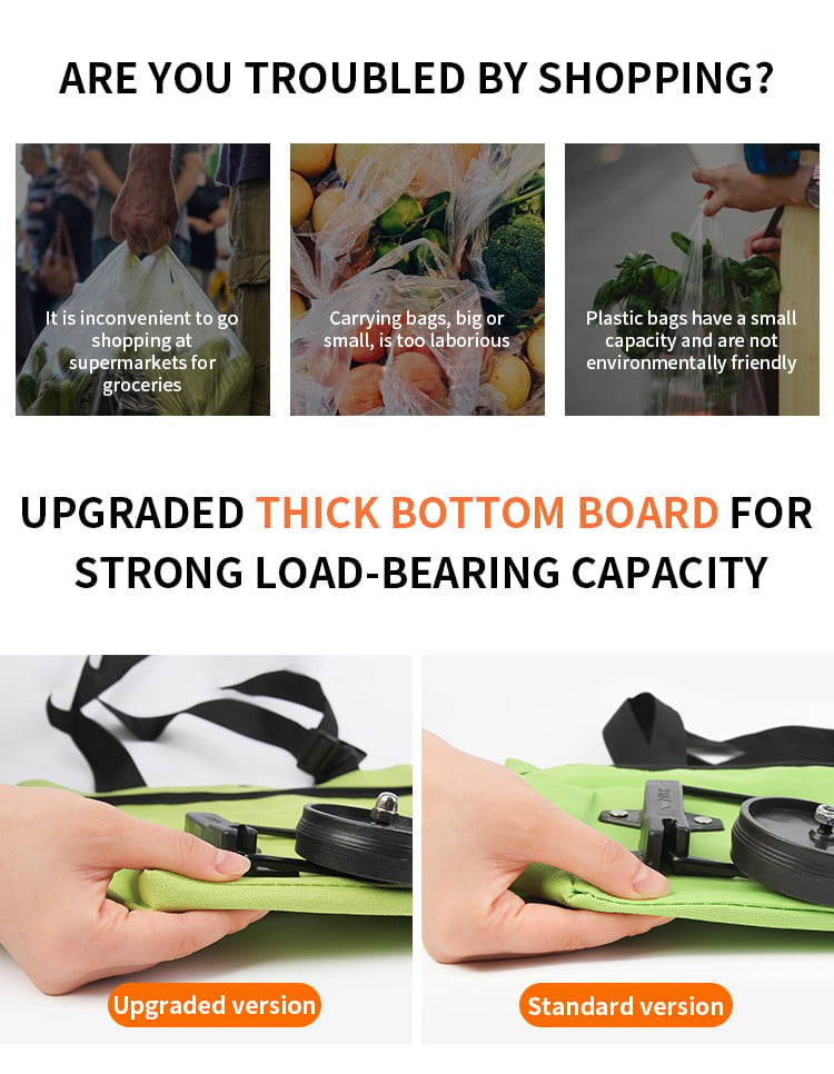 Avtoit | Foldable green shopping bag