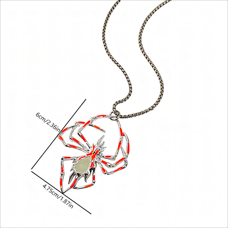 Avtoit | Glow-in-the-Dark 3D Spider Necklace