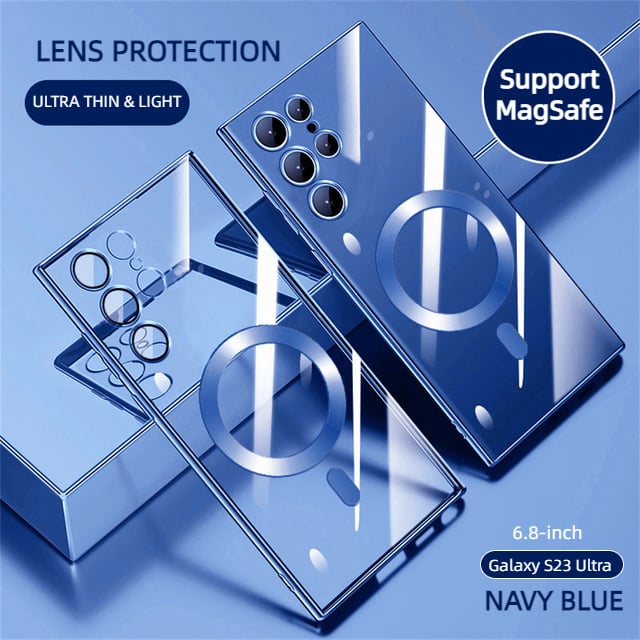 Avtoit | Transparent Luxury Coating Magnetic Cover for Samsung