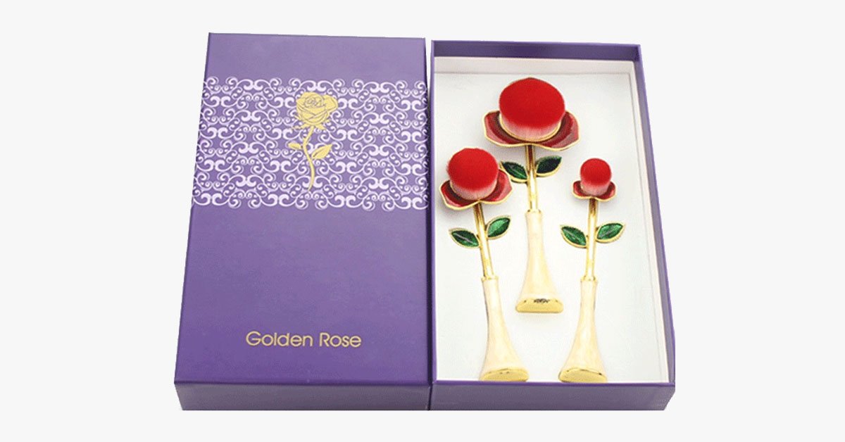 Avtoit | Rose Beauty Flawless Face Oval Brush Set