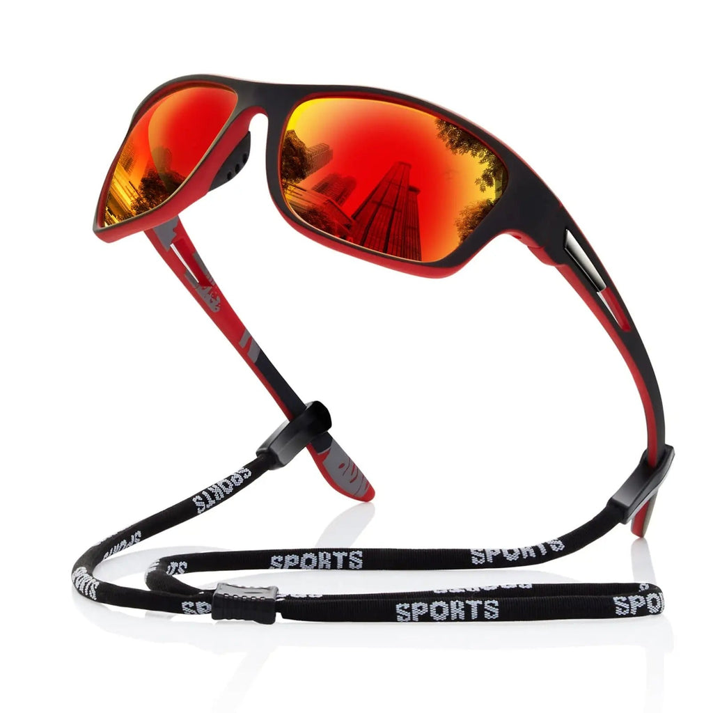 Avtoit | Mens Polarised Sports Sunglasses UK – UV400 Wrap Around Sunglasses for Cycling, Running & Outdoor Activities | Lightweight & Glare Protection