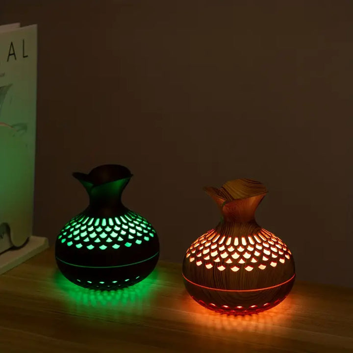 Avtoit | Aromatherapy air humidifier with LED – Diffuser in wood look & night light