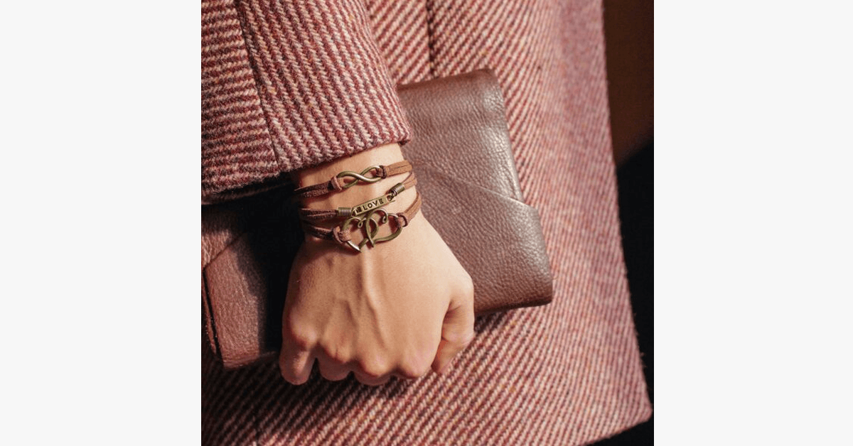 Avtoit | Vintage Double Heart Bracelet