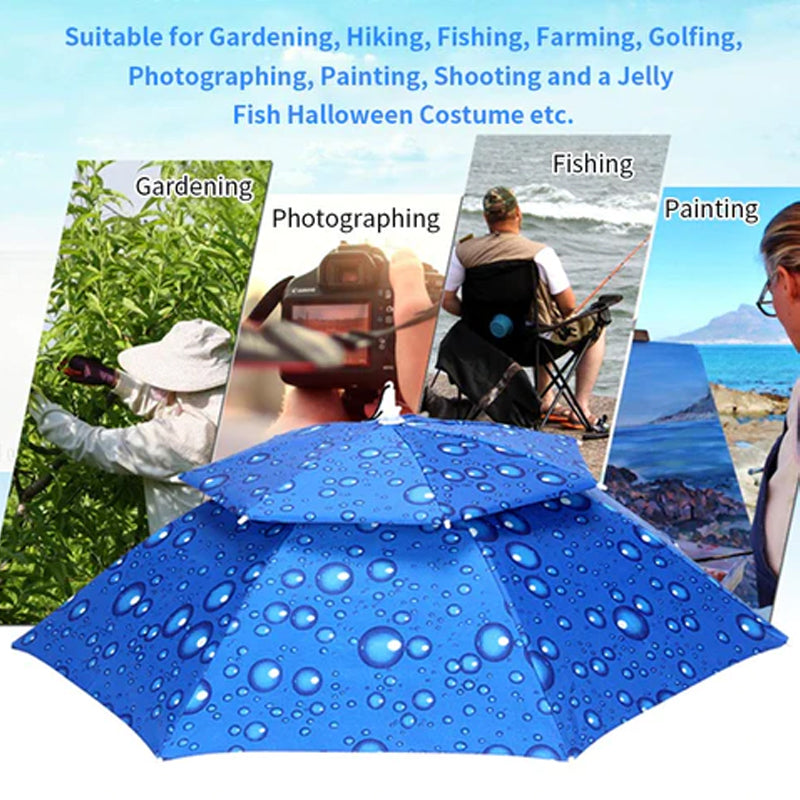 Avtoit | Outdoor Double-Layer Rain Umbrella Hat