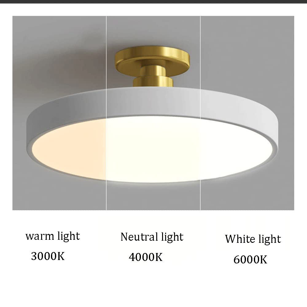 Avtoit | Modern LED Semi Flush Mount Ceiling Light | Energy-Saving. Durable Design for Hallway. Dining Room & Living Room