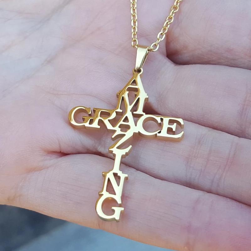 Avtoit | Amazing Grace Cross Necklace