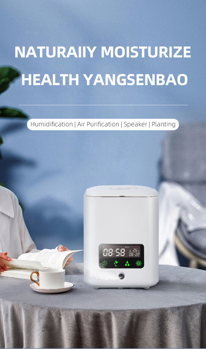Avtoit | Multifunctional smart hydroponic plant pot with calendar, diffuser and desk lamp