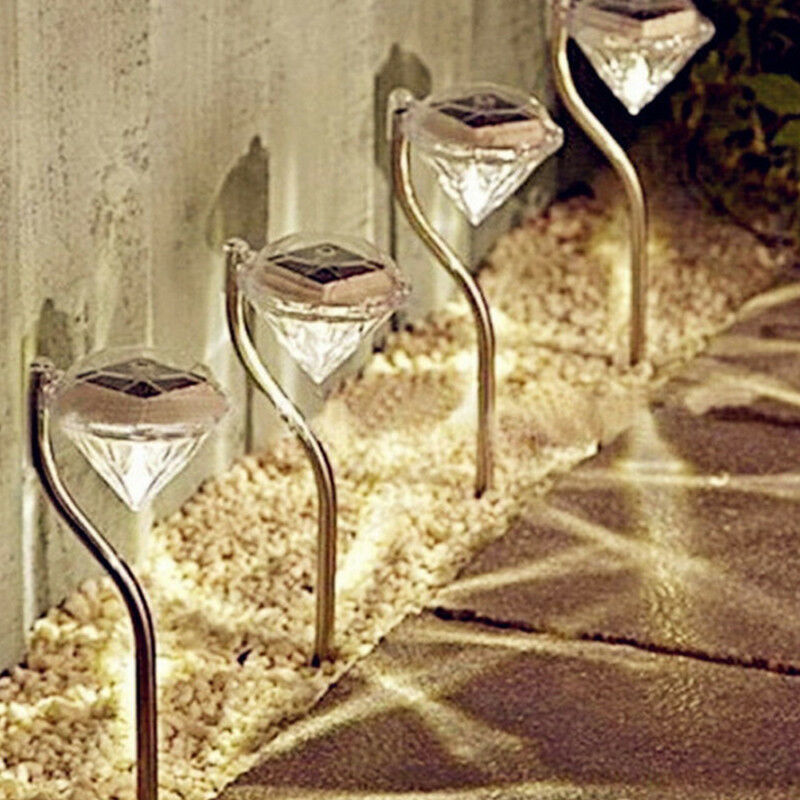 Avtoit | Solar Garden Light in Diamond Shape – LED Lamps for Outdoor Decoration and Lighting