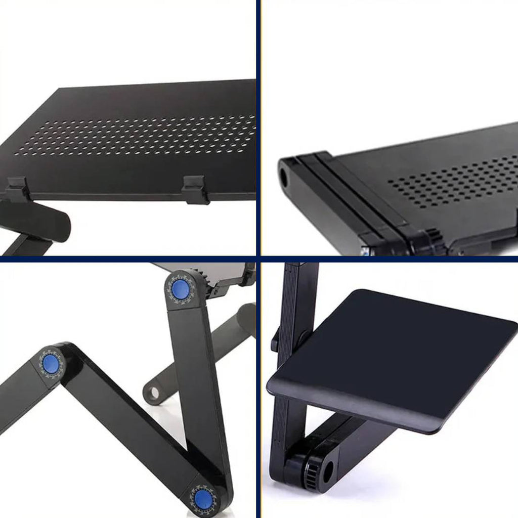 Avtoit | Adjustable Laptop Stand for Bed, Couch & Desk - Ergonomic Design with Cooling Function for Comfort and Productivity