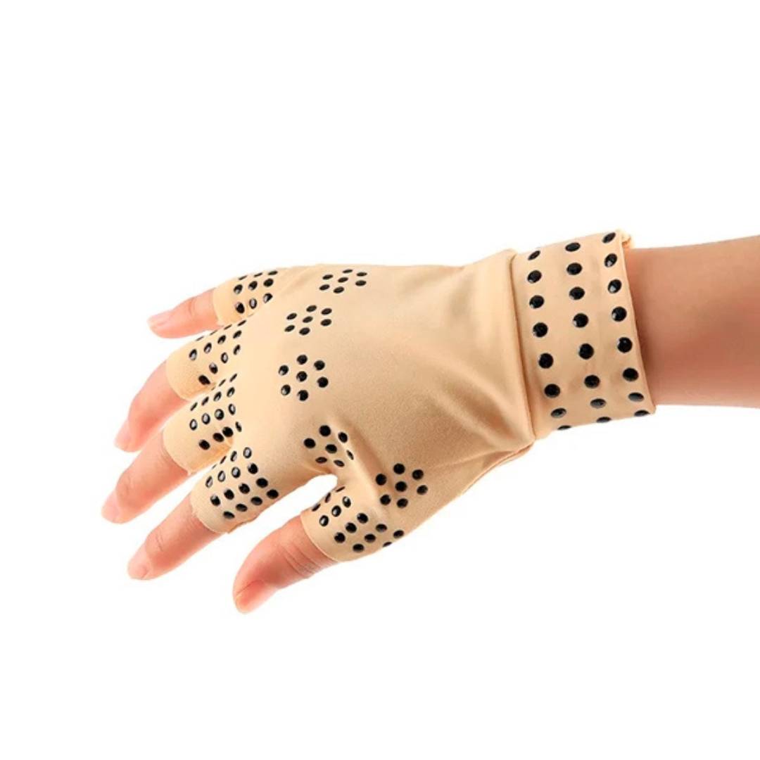 Avtoit | Fingerless Gloves for Arthritis & Pain Relief - Magnetic Compression for Improved Circulation and Reduced Swelling
