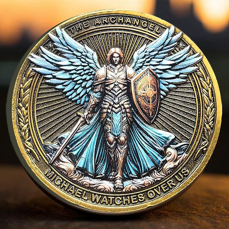 Avtoit | The Archangel Michael watches over us Challenge Coin
