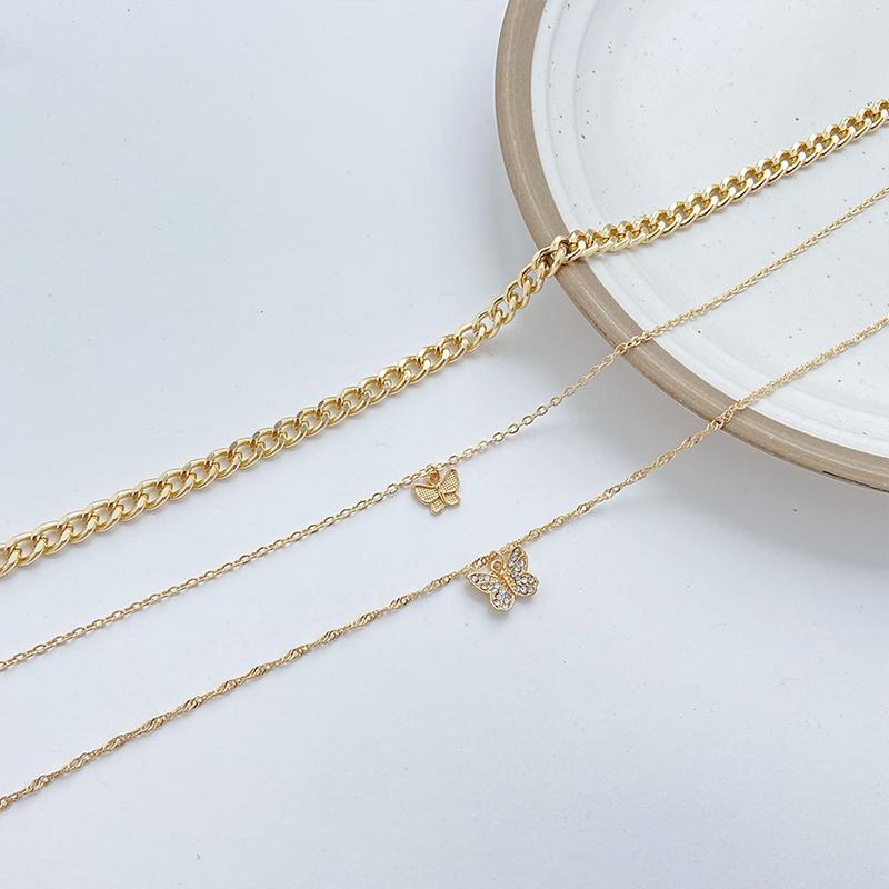Avtoit | Stacked Butterfly Pendant Necklace