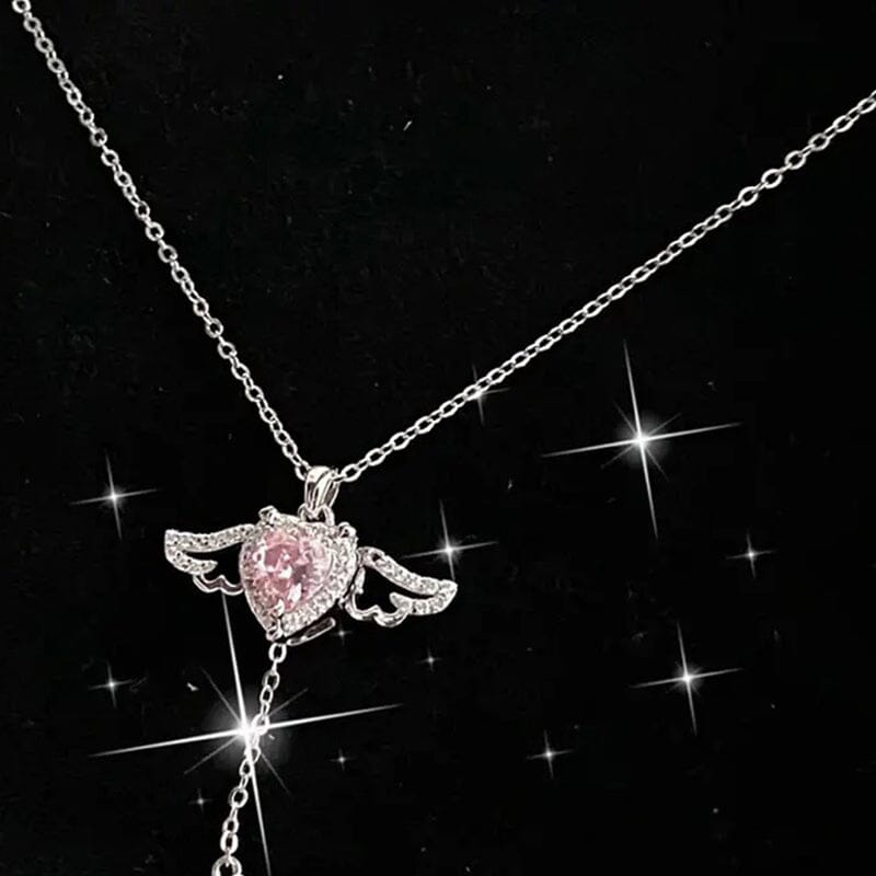 Avtoit | Pink Angel Wings Necklace