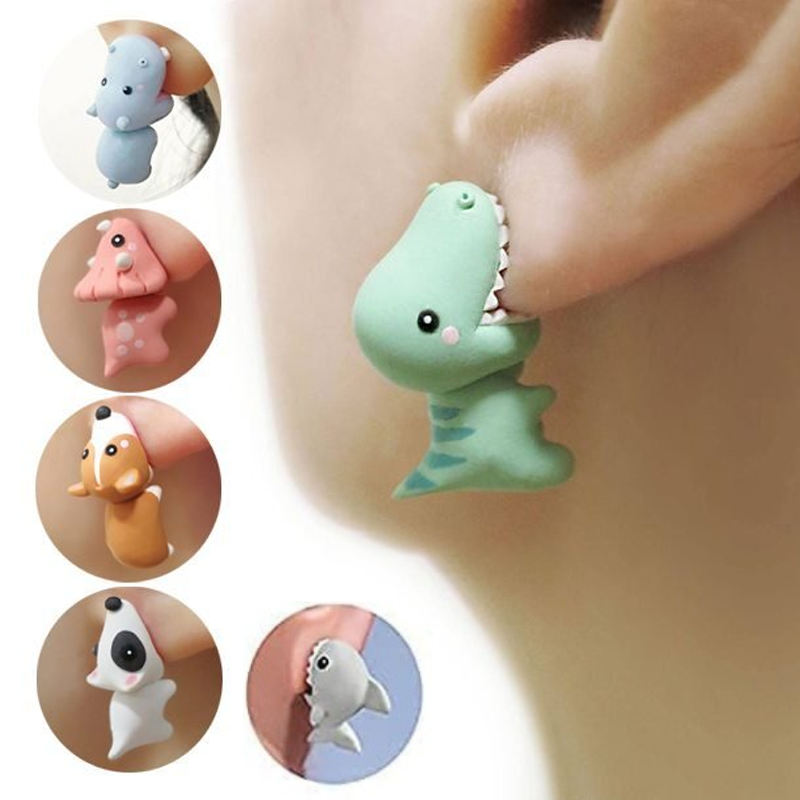 Avtoit | Cute Animal Bite Earrings, 1 Pair