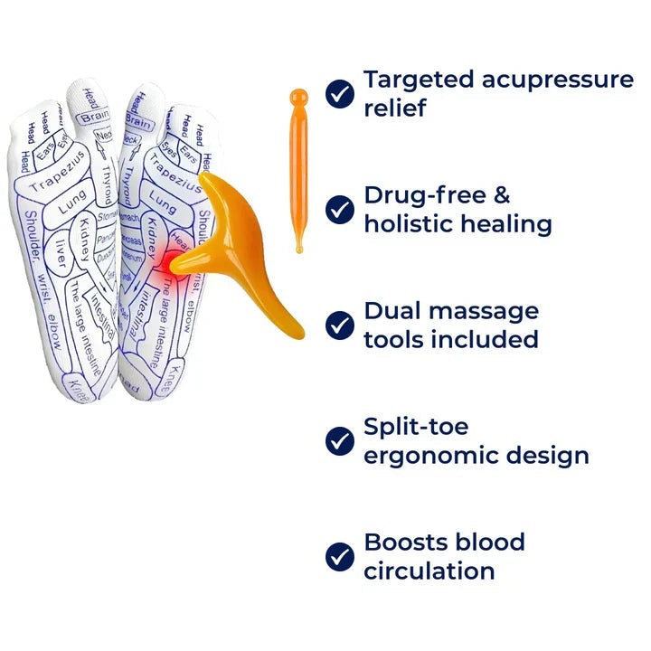 Avtoit | Therapeutic Massage Socks | Acupressure Design for Instant Pain Relief & Relaxation at Home
