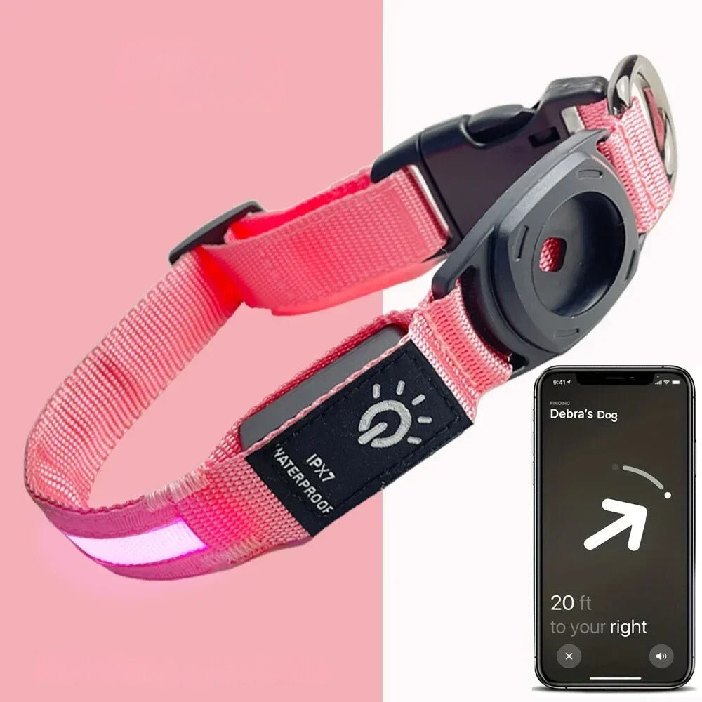 Avtoit | Flashing Dog Collars – Waterproof LED Light Up Dog Collar with USB Rechargeable Glow, Dog Collars Illuminated for Night Safety, All Sizes