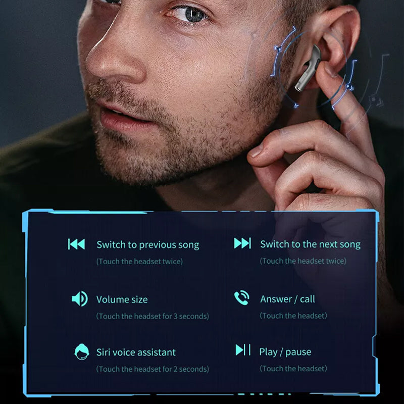 Avtoit | Noise-cancelling Digital Display Bluetooth Headphones
