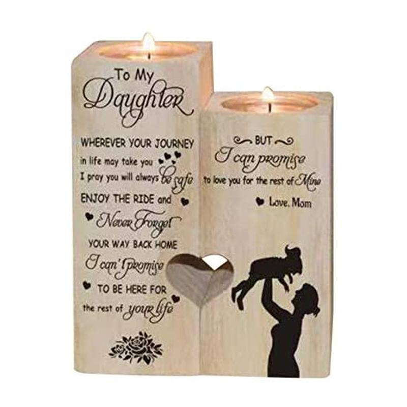 Avtoit | Wooden heart candle holder