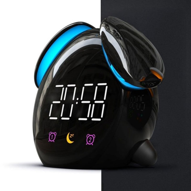 Avtoit | Digital Rechargeable Alarm Clock, with Colorful Light, Night Light, Clear Time Display, Multiple Ringtones & Modes