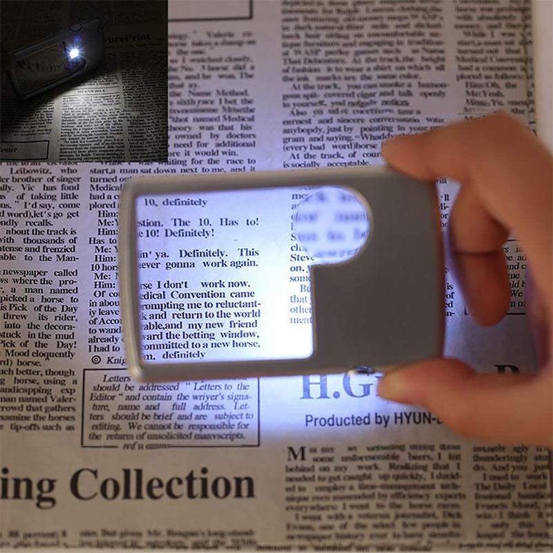 Avtoit | LED Card Type Magnifying Glass for Reading