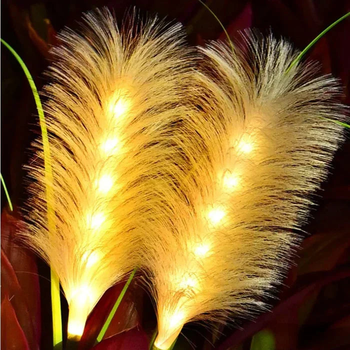 Avtoit | Decorative Rattan Garden Lighting – Solar Lamp in Grass Design for Outdoor Use