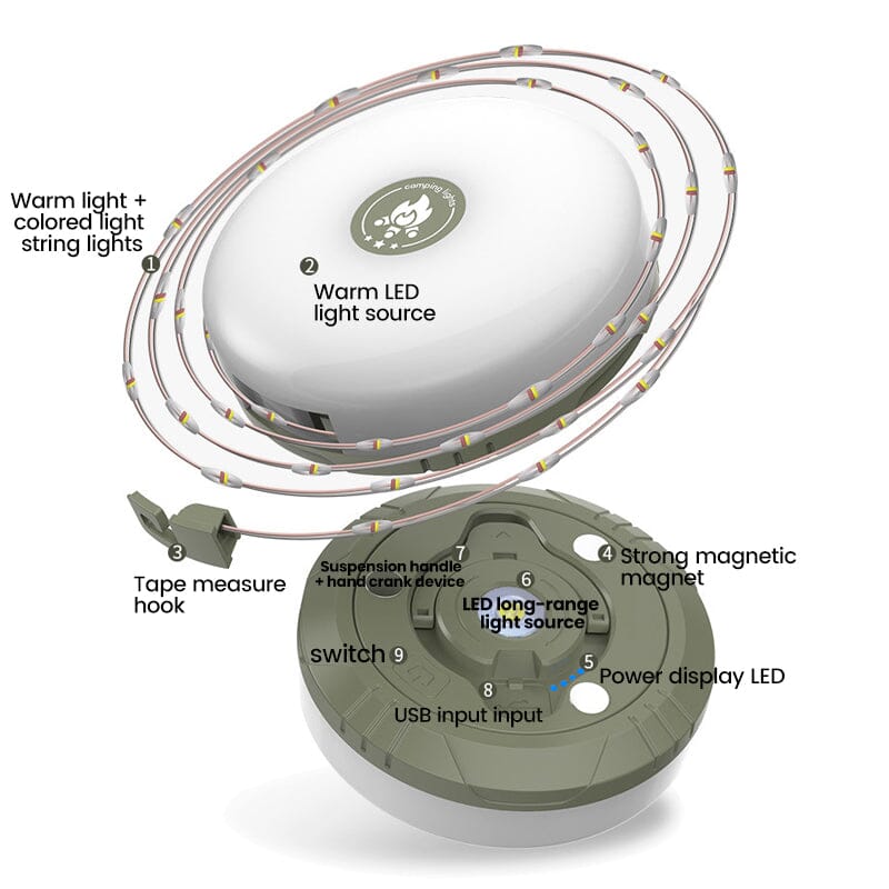 Avtoit | Outdoor waterproof portable storage fairy lights