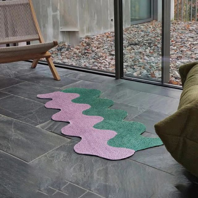 Avtoit | Abstract Color Block Rug made of Cotton-Polyester
