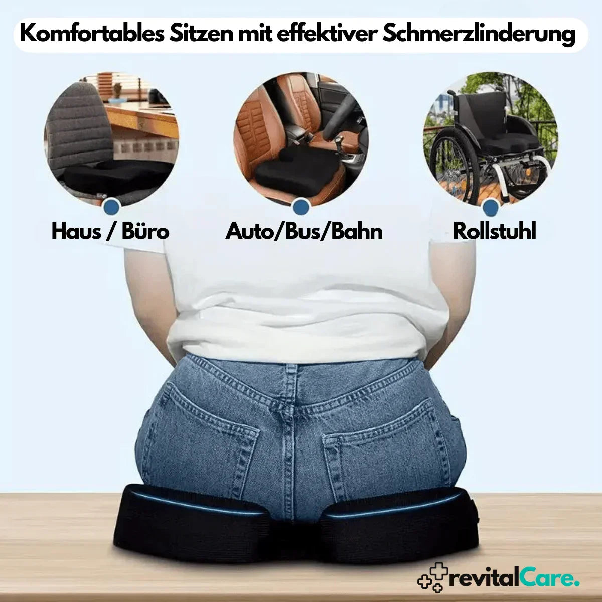 Avtoit | Ergonomic 4D Comfort Seat Cushion with Orthopedic Support