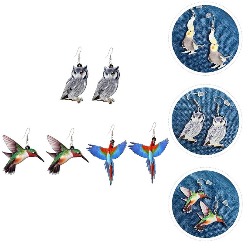 Avtoit | Acrylic Drop Bird Earrings