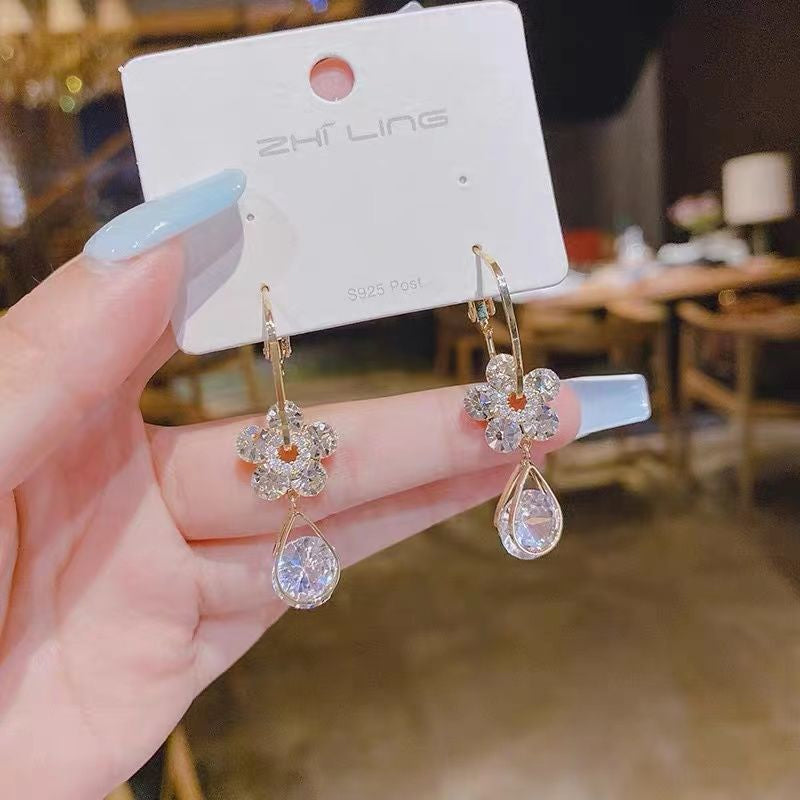 Avtoit | Fashion Flower Crystal Earrings