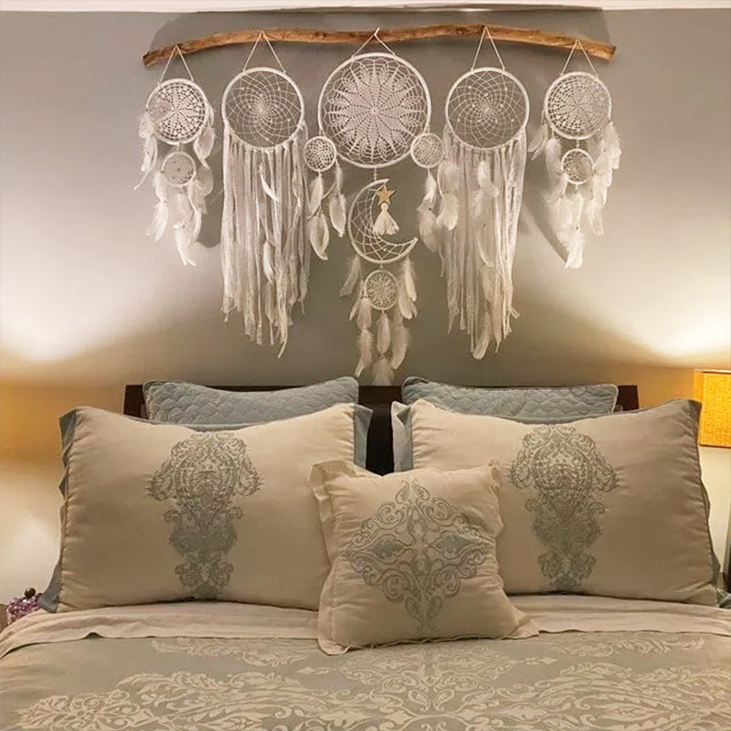 Avtoit | Dream catcher moon and stars hang over the bed (5 pieces)