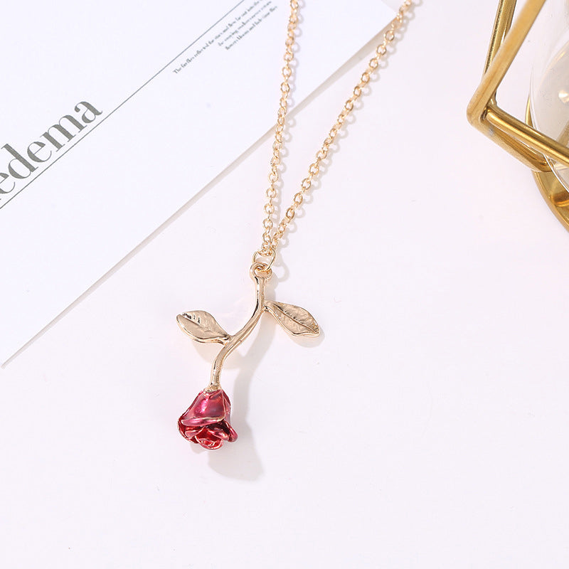 Avtoit | 3D Rose Pendant Necklace
