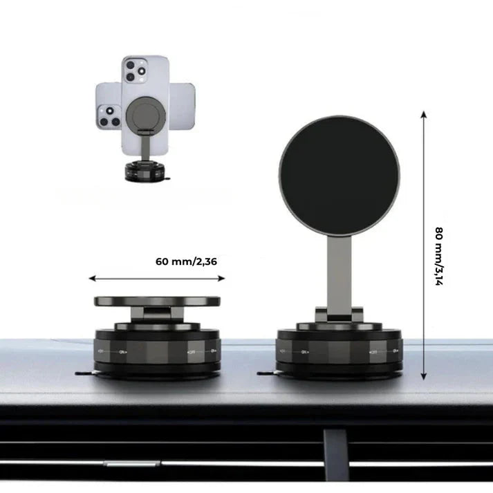 Avtoit | Magnetic Suction Cup - Extendable 360° Phone Holder with Vacuum Seal