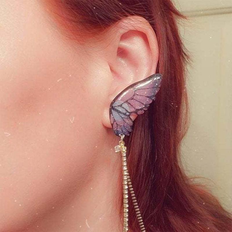 Avtoit | Butterfly Fringe Long Earrings
