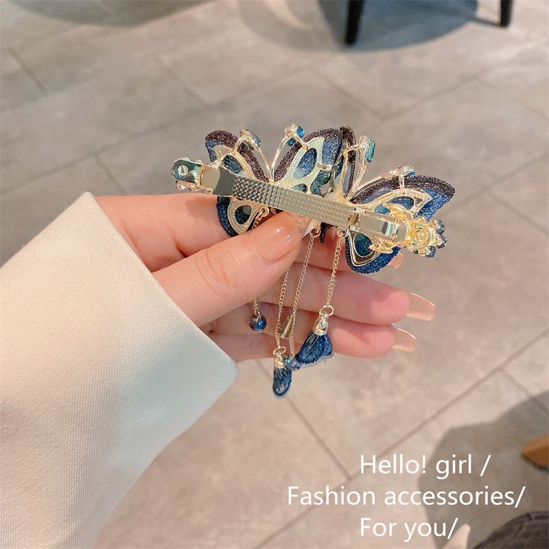 Avtoit | Temperament Butterfly Rhinestone Tassel Hair Clip