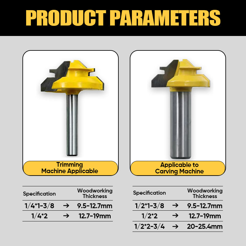 Avtoit | Router Bit 45-Degree Glue Joint Lock Miter