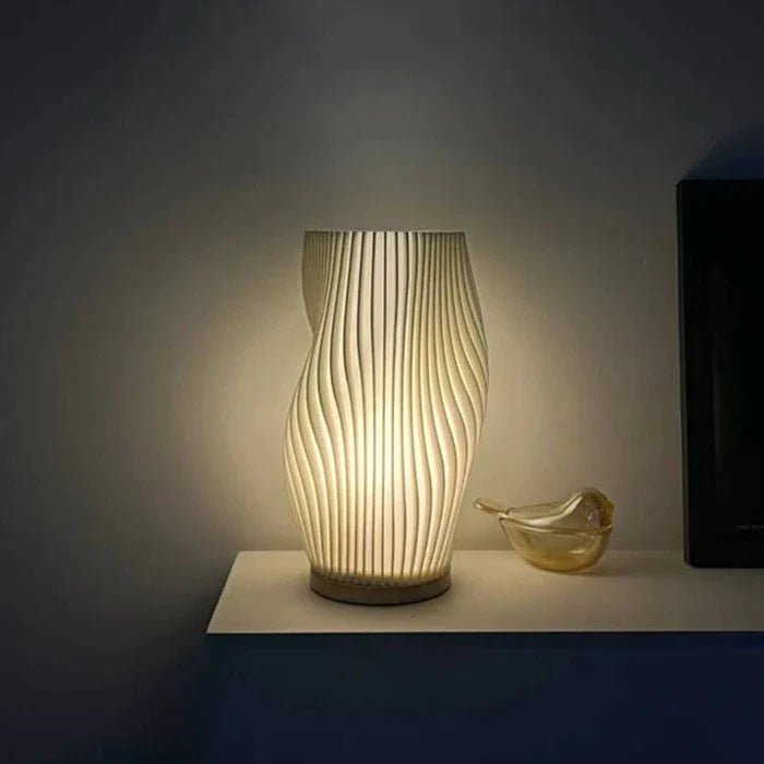 Avtoit | Wavecrest Table Lamp – Soft Glow Designer Lamp with Dimmable Warm & Natural White Light