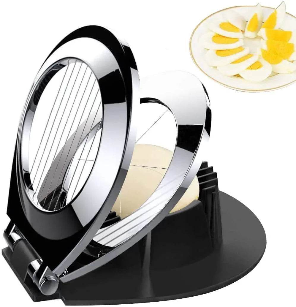 Avtoit | Stainless Steel Egg Slicer – 3-in-1 Cutting Options for Effortless Preparation!