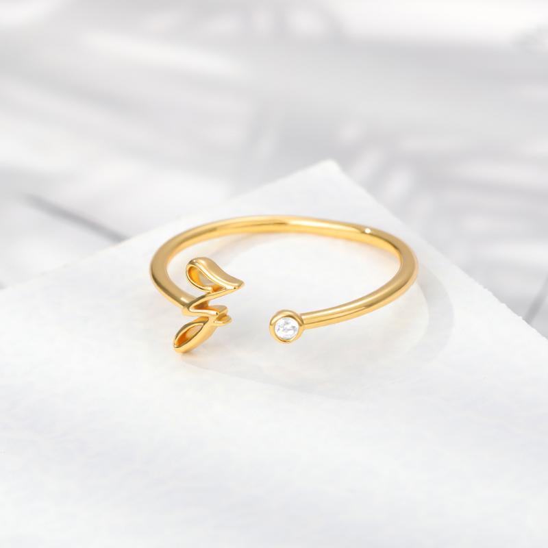 Avtoit | Stainless Steel A-Z 26 Letters Rings