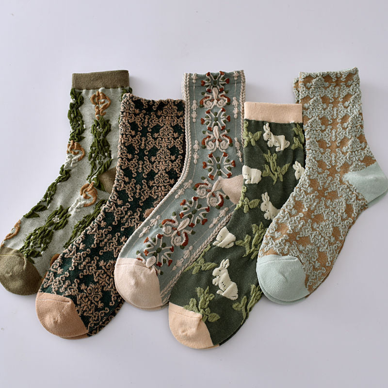 Avtoit | Women's Floral Cotton Socks
