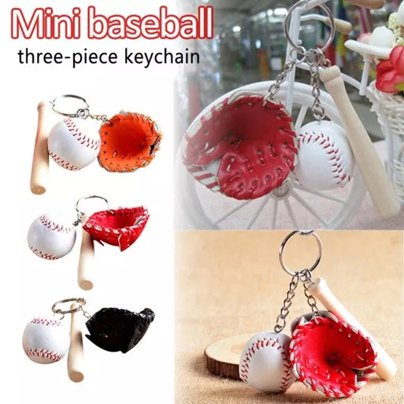 Avtoit | Mini Baseball Glove Set Charm Keychain