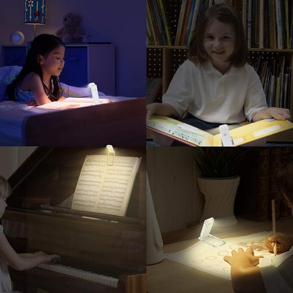 Avtoit | Book Reading Lights - Adjustable LED Clip-on Rechargeable Book Light, USB Powered for Reading in Bed, Best for Bookworms and Kids