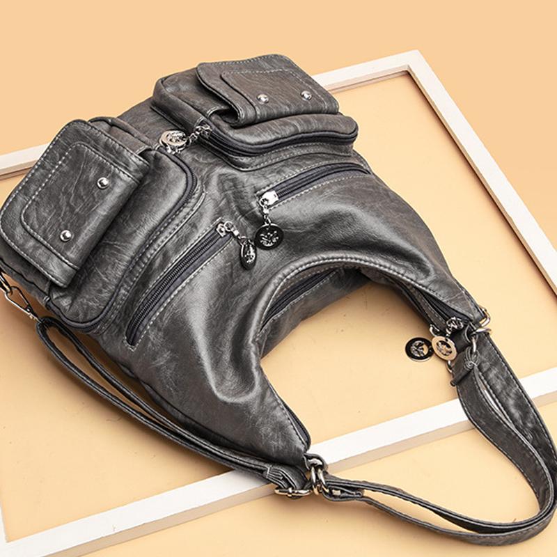 Avtoit | Multi-Pocket Vintage Shoulder Bag