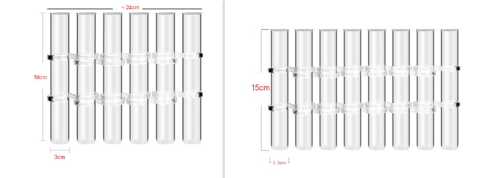 Avtoit | Flexible Flower Vases with Hinges | Modern Glass Tube Vase