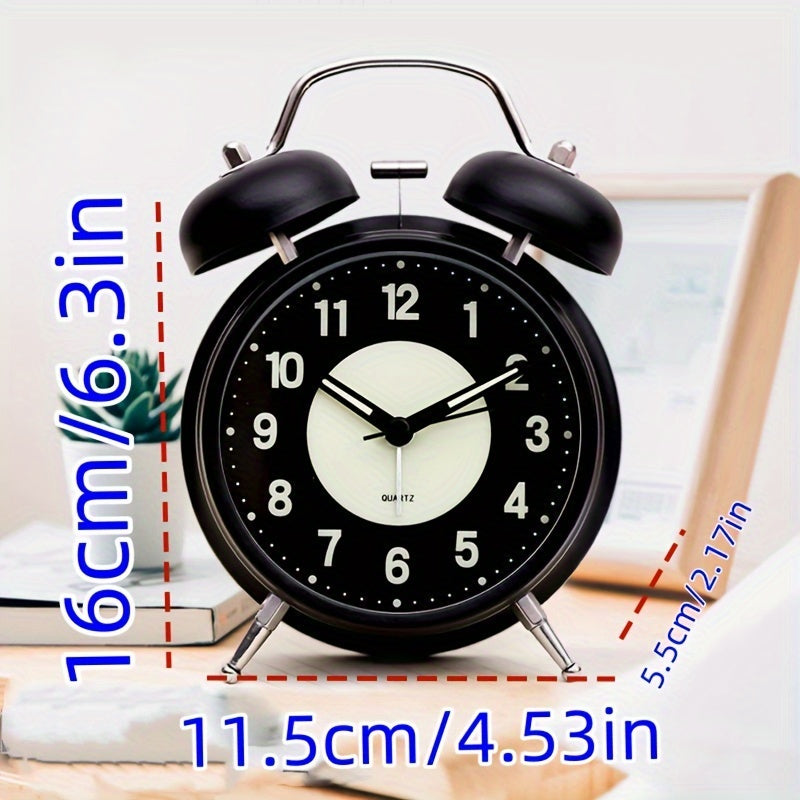 Avtoit | LuminousTime - Elegant Metal Alarm Clock with Gentle Lighting for Peaceful Mornings and Nights