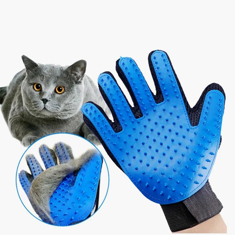 Avtoit | Cat grooming glove for cats wool glove Pet Hair Deshedding Brush Comb Glove For Pet Dog Cleaning Massage Glove For Animal Sale